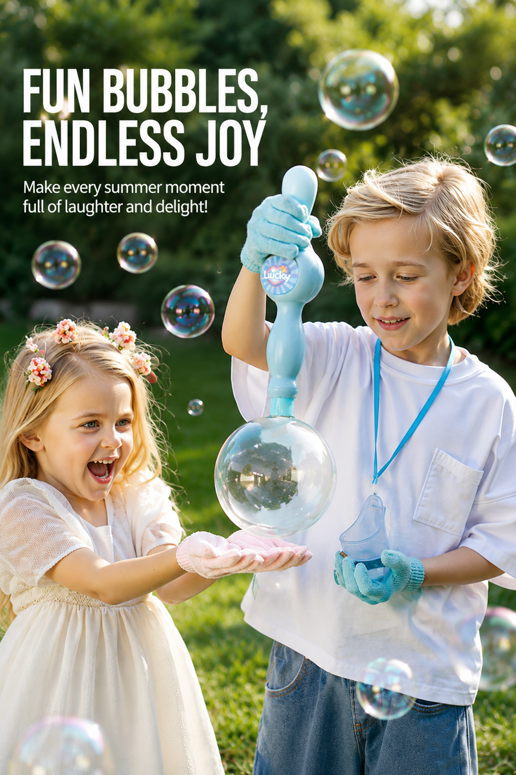 Elastic Smoke Bubble Machine Children's Handheld Electric Science Experiment Toy