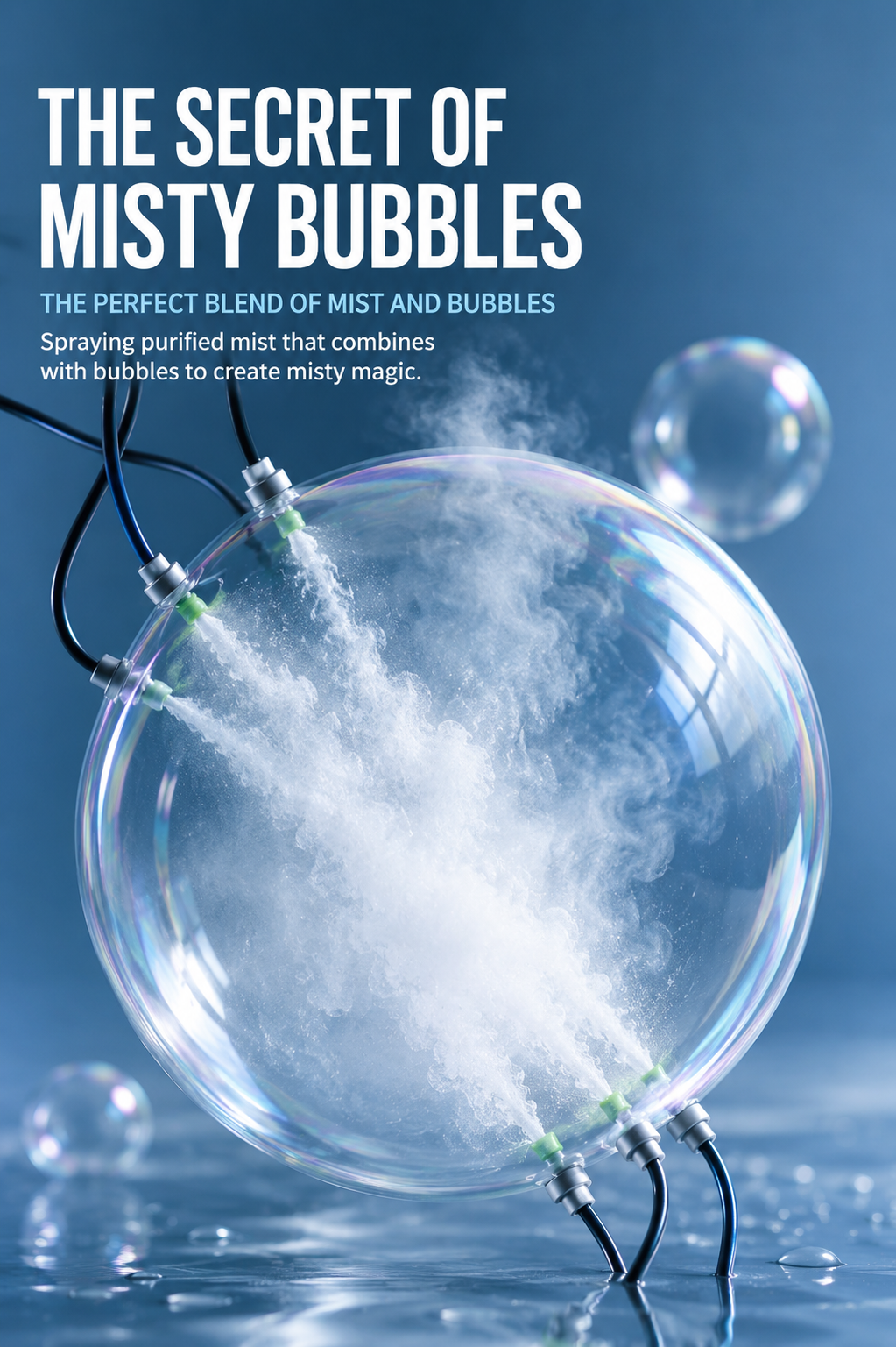 Elastic Smoke Bubble Machine Children's Handheld Electric Science Experiment Toy